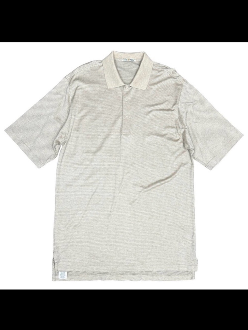 EUC Men's PETER MILLAR Double Mercerized Cotton Short Sleeve Polo | Size L